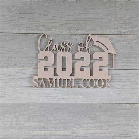 Personalized Class Of 2022 Wood Sign For Graduation Photo Etsy