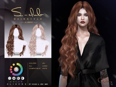 Wavy Long Hair Ailey Ii By S Club At Tsr Sims 4 Updates