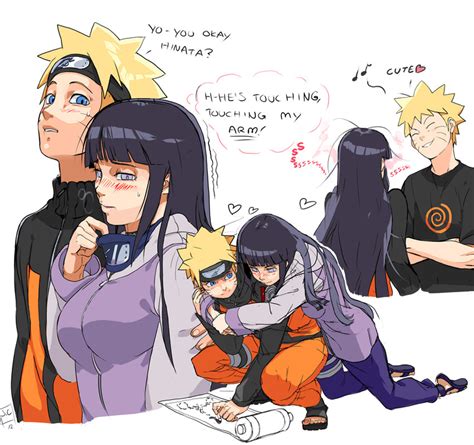 Hyuuga Hinata And Uzumaki Naruto Naruto And 2 More Drawn By John
