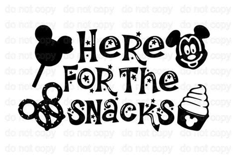 Inspired by Disney Svg Here for the Snacks svg Disney snacks svg Disney