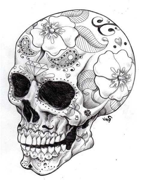 Skull Coloring Pages For Adults At Free Printable