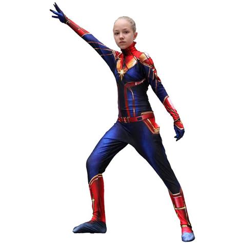 Captain Marvel Costume For Girls Online At Low Price