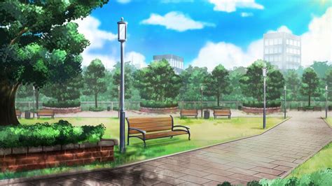 Aesthetic Anime Park Background