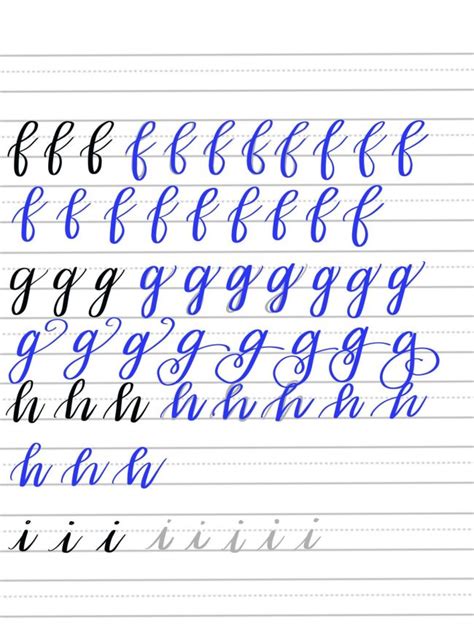 Cursive alphabet practice sheet gems printable projects cursi. Free Brush Lettering Practice Sheets: Lowercase Alphabet