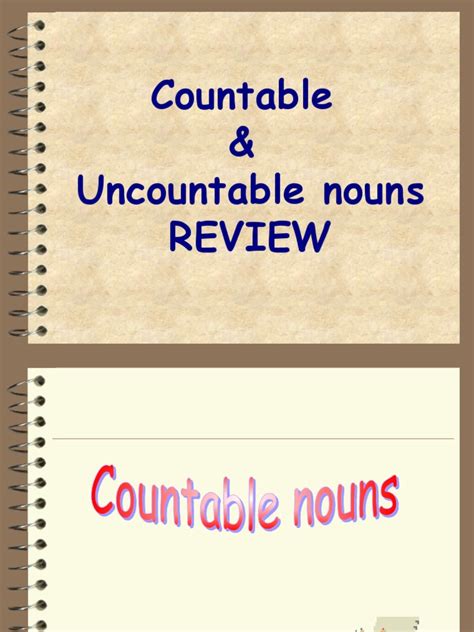 Countable And Uncountable Nouns Noun Grammatical Number