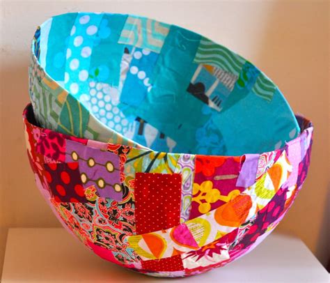 Fabric Covered Balloon Bowls Using Paper Mâché Paper Makes