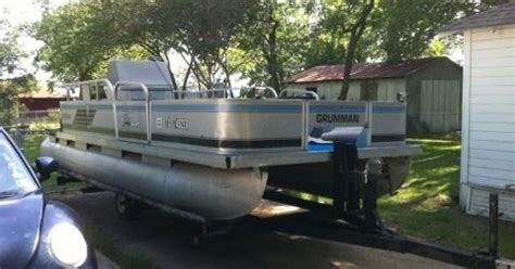 Cumberland fishing float boat with extra accessories! Big Bass Classifieds!: 20' Grumman Pontoon Boat For Sale ...