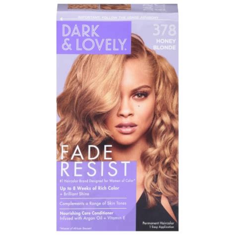 Dark And Lovely 378 Honey Blonde Permanent Hair Color 1 Ct King Soopers