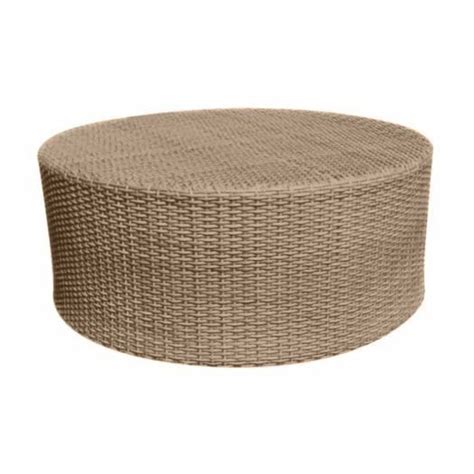 This outdoor wicker coffee table from dimar is perfect for tea time and conversation out in the garden. Woodard Whitecraft Saddleback Wicker Round Coffee Table