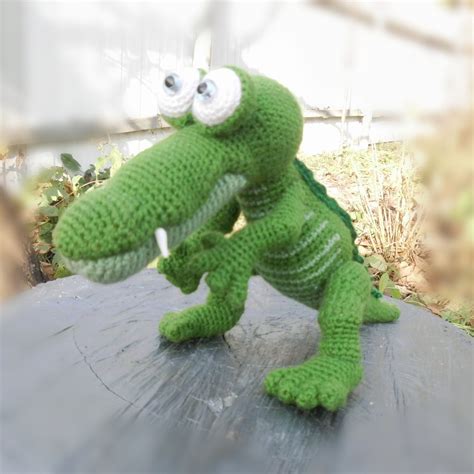 Adorable Animal Crochet Amigurumi Crocodile Toy Handmade Etsy