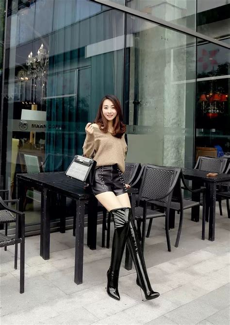women s over the knee boots thigh boot beautiful asian women asian woman leather boots