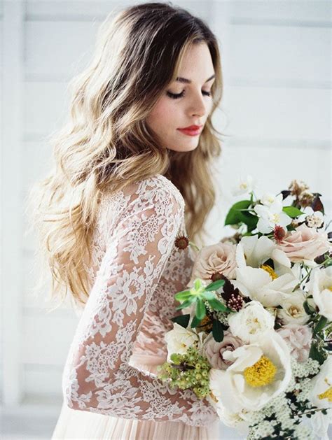 Floral Artistry For A Creative Loft Wedding Wedding Long Sleeve