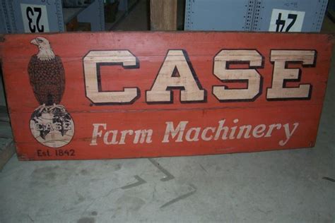 4861 Case Farm Machinery Sign Lot 4861