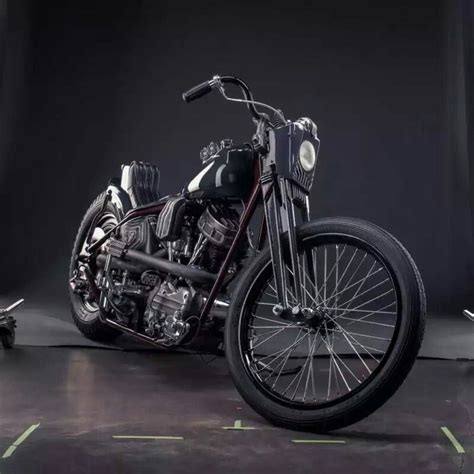 Harley Davidson Flh Panhead Rigid Paughco Rigid Frame Springer