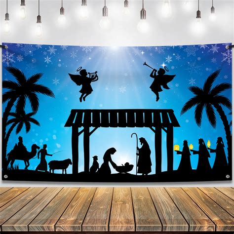 Buy Xtralarge Holy Nativity Christmas Banner 72x44 Inch Nativity