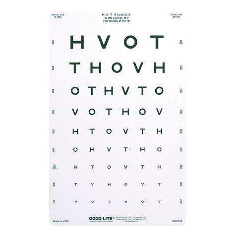 Hotv Eye Chart 10 Distance