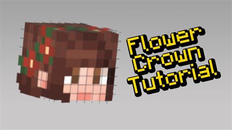 How To Make A Flower Crown On Your Minecraft Skin Youtube