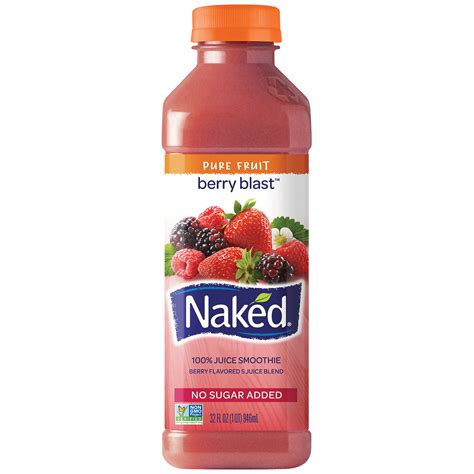 Naked Juice Berry Blast 100 Juice Smoothie 32 Fl Oz Bottle Walmart Com