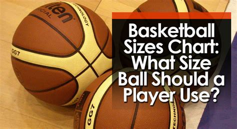Basketball Sizes Chart What Size Ball Should A Player Use