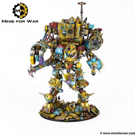 40k Mech Ork Stompa Knight Minis For War Painting Studio