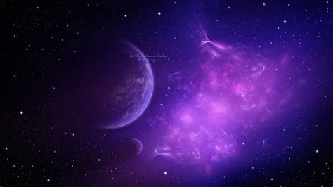 Nebula Purple Fractal 4k Hd Digital Universe 4k