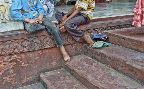 Wallpaper Jamamasjid Delhi India Fingers Toes Barefeet Barefoot