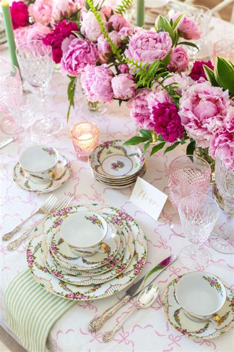 Gorgeous Elegant Floral Tea Party Tablescape Pizzazzerie