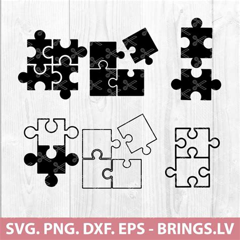 Puzzle Piece Svg Bundle Autism Svg File For Cricut Puzzle Pieces Design