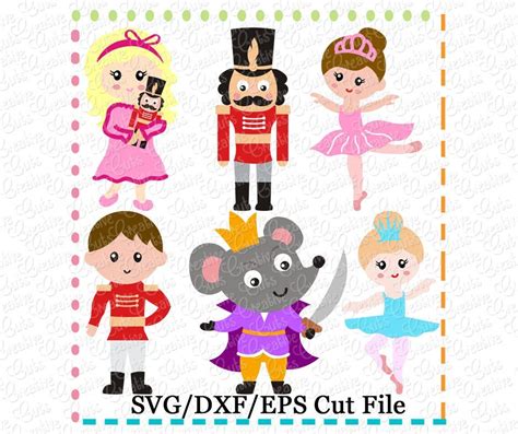 Nutcracker Set Cutting File Svg Dxf Eps Creative Appliques