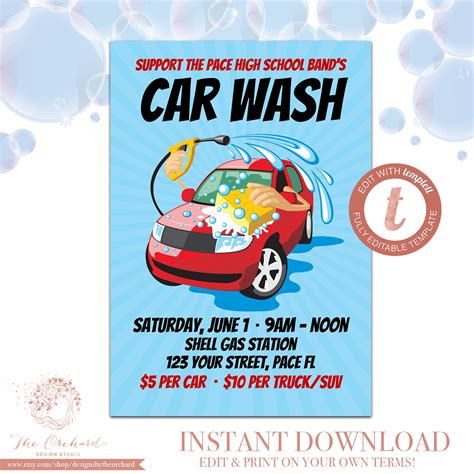 Car Wash Fundraiser Flyer