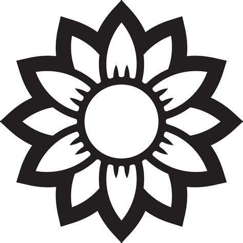 Sunflower Silhouette Vector Art Icons And Graphics For Free Download