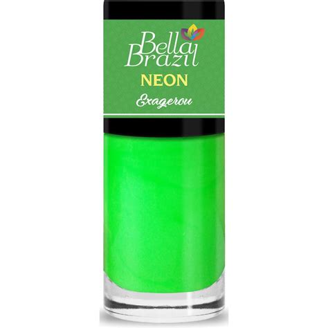 Esmalte Bella Brazil Neon Exagerou Gel Effect Polish Ml Dani