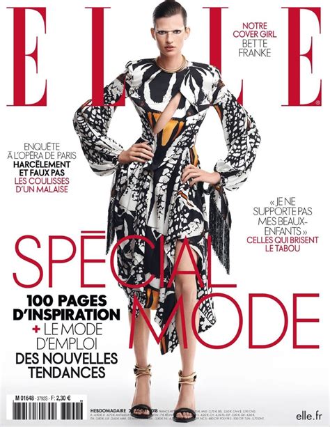 Bette Franke Covers Elle France August 24th 2018 By Sam Hendel Fashionotography