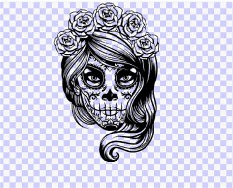 Woman Sugar Skull SVG PNG Download Cut File Svg Sugar Skull - Etsy