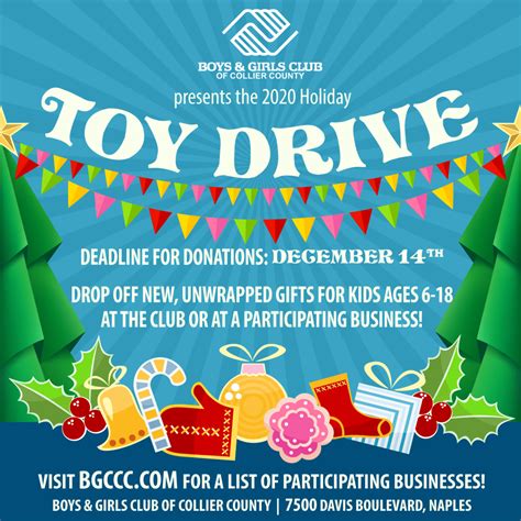2020 Holiday Toy Drive Boys And Girls Club Of Collier County