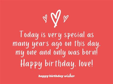 My One And Only Was Born On This Day Happy Birthday Wisher