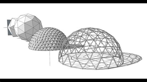 Drawing A V Geodesic Dome In Sketch Up Sketchup Sketchup Community My