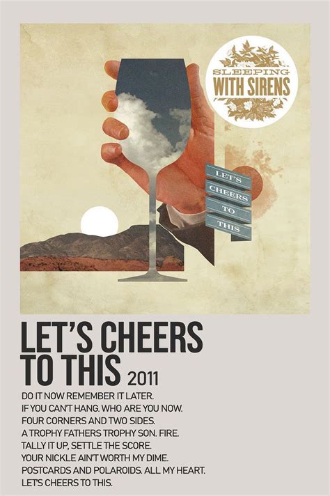 Lets Cheers To This By Sleeping With Sirens Minimalist Album Polaroid