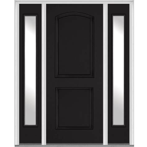 Sometimes a home's exterior needs a more substantial or decorative statement than a single front entrance door. MMI Door 68.5 in. x 81.75 in. 2 Panel Archtop Painted ...