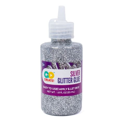 Go Create Sparkling Silver Glitter Glue 18 Fl Oz