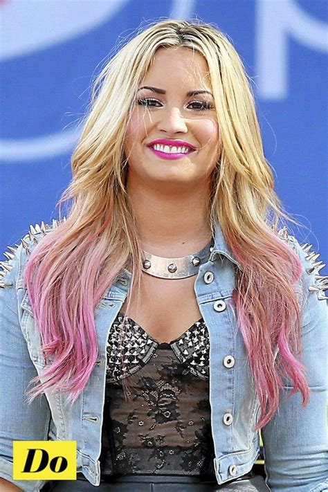 Beauté Les Stars Qui Ont Les Cheveux Roses Demi Lovato Blonde