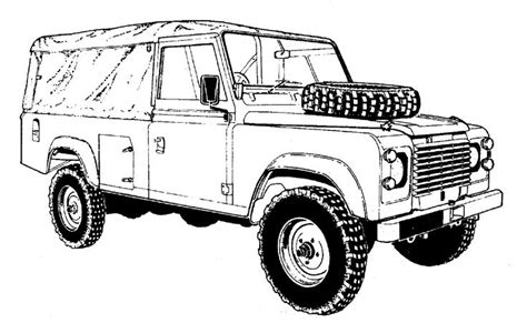 Land Rover Discovery Coloring Pages