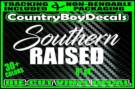 Southern Raised Vinyl Decal Sticker Diesel Truck Car Country Etsy