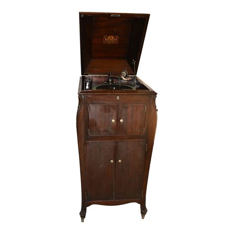 1914 Rca Antique Mahogany Victor Victrola Phonograph Record Player