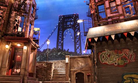 The story is set over the course of three days. Stage set | Shot from front row seats at "In the Heights", S… | Flickr