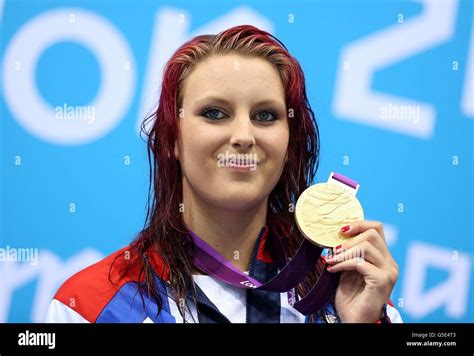 Great Britains Jessica Jane Applegate On The Podium With Her Gold Medal After The Womens 200m