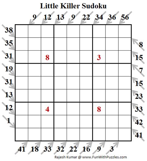 Little Killer Sudoku Puzzle Daily Sudoku League 144
