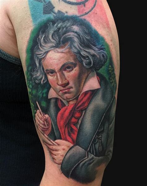 Ludwig Van Beethoven Portrait Tattoo By Jamie Lee Parker Tattoonow