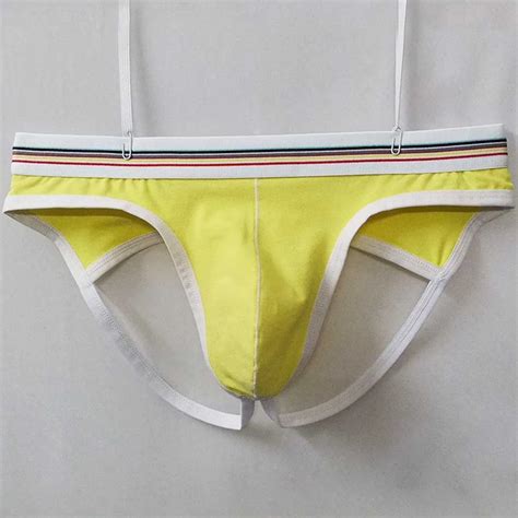 Men Sexy Underpants Briefs Breathable Comfortable Fashion Fashionable Hollow Out U Convex Pouch