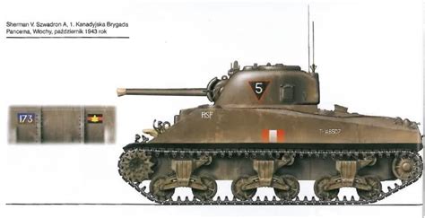 M4 Sherman 1st Canadian Armoured Brigade Italy 43 44 At World Of